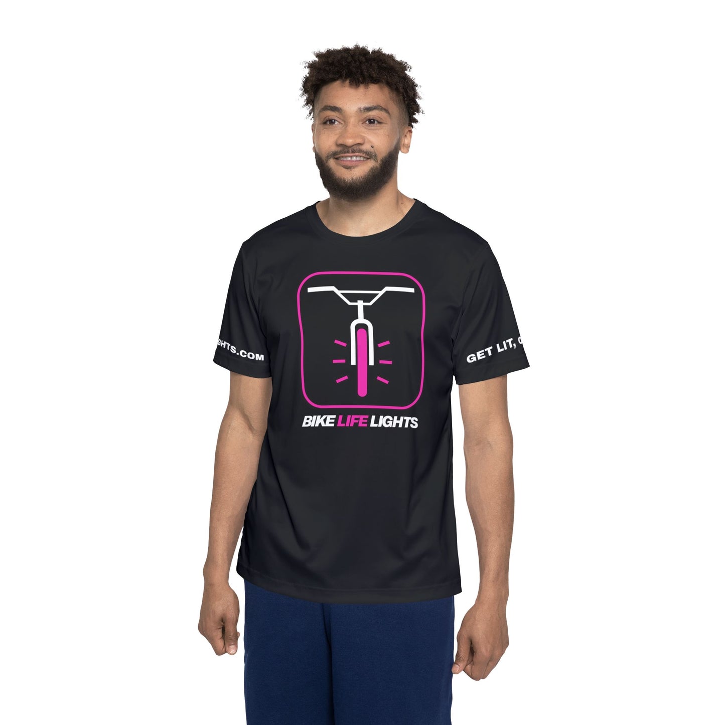 Men's Sports Jersey with Bike Life Lights Design, Cycling Apparel, Outdoor Gear, Unique Gift for Cyclists, Bike Lovers, Casual Wear