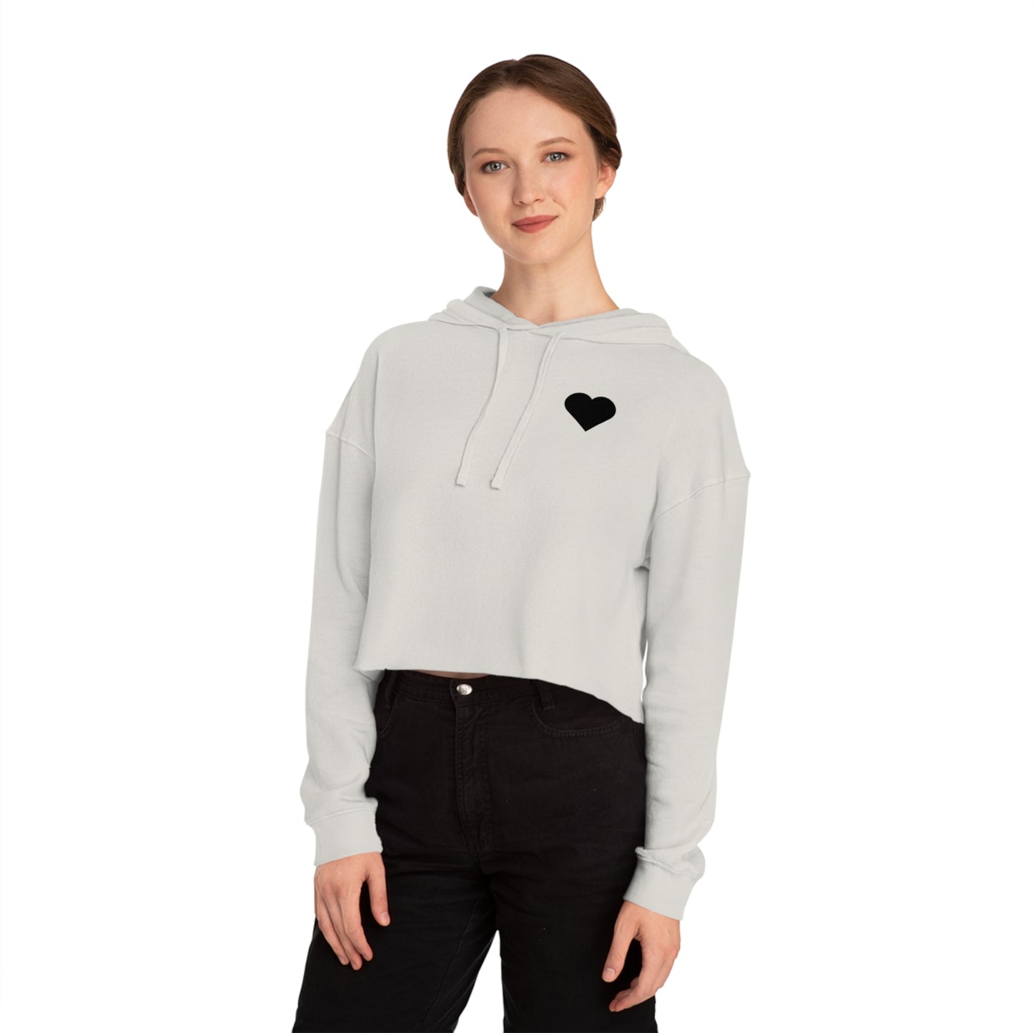 I Love Riding With Friends Women’s Cropped Hooded Sweatshirt