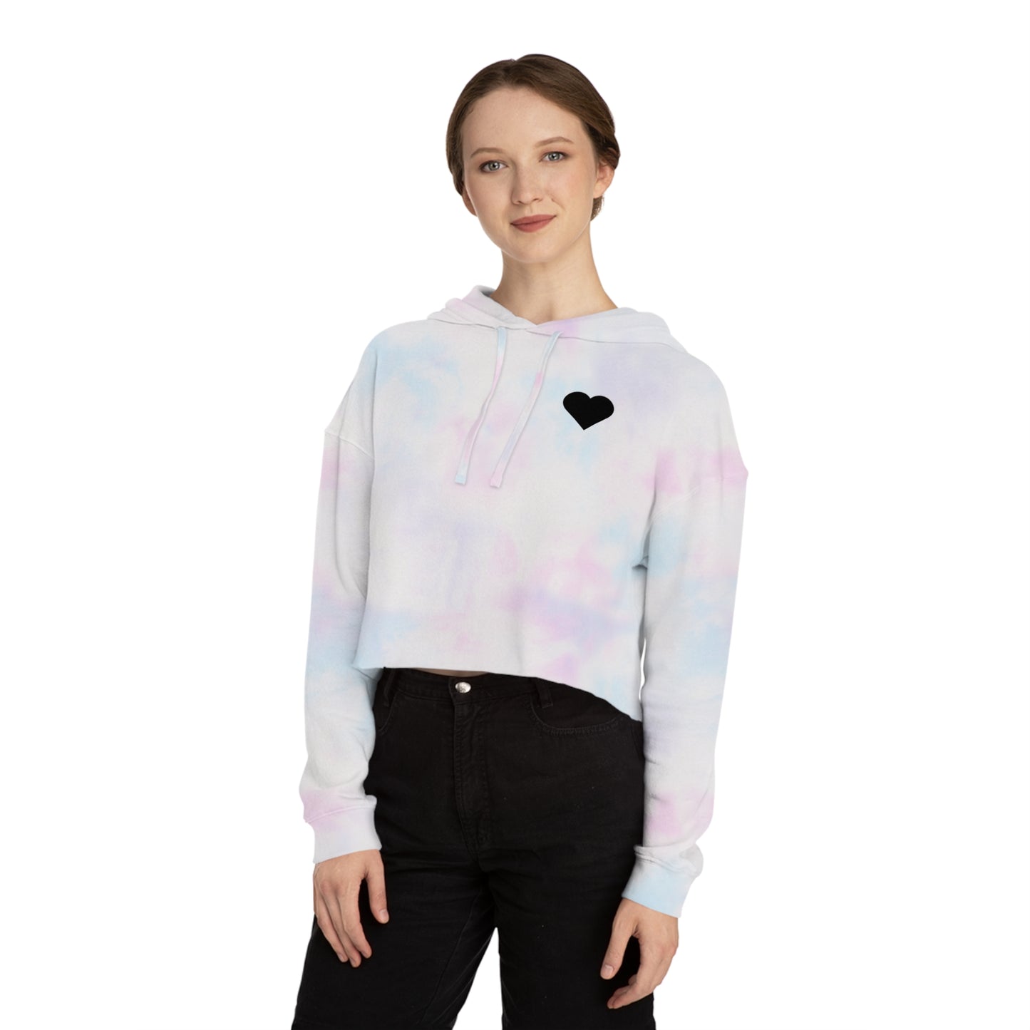 I Love Riding With Friends Women’s Cropped Hooded Sweatshirt