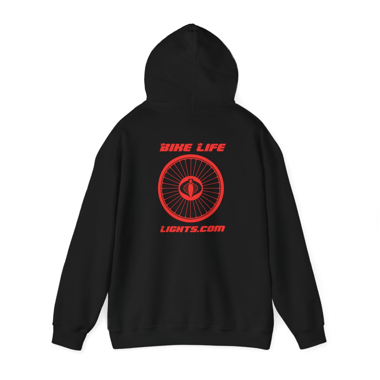 Unisex Heavy Blend™ Hooded Sweatshirt - Bike Life Lights - Cobra!