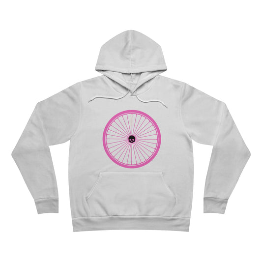 I Love Riding With Friends Skull Pink Unisex Sponge Fleece Pullover Hoodie