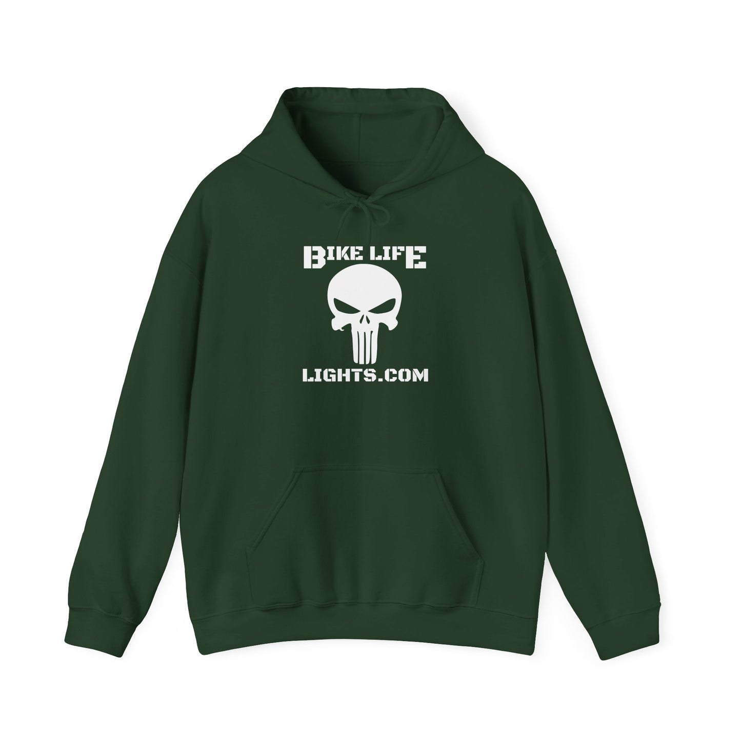 Unisex Heavy Blend™ Hooded Sweatshirt - Bike Life Lights - Punisher!