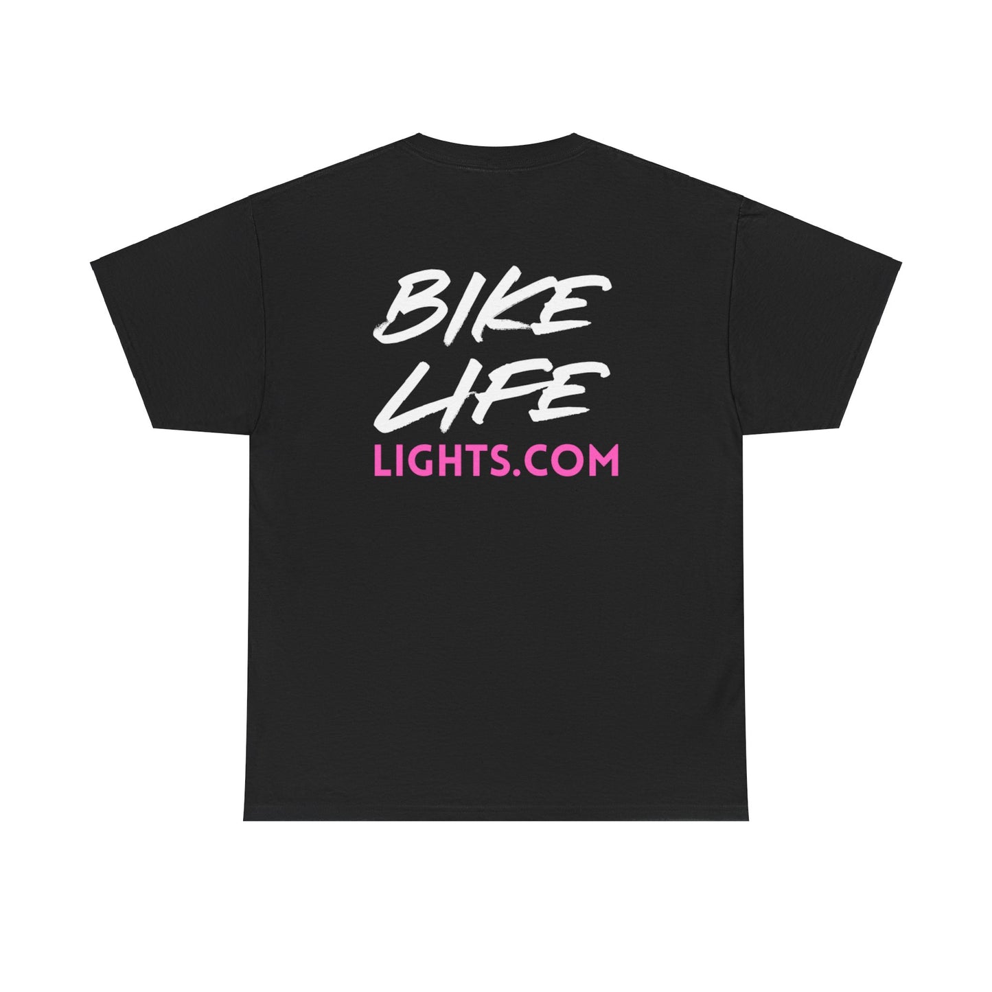 Unisex Heavy Cotton Tee - Bike Life Lights - Black