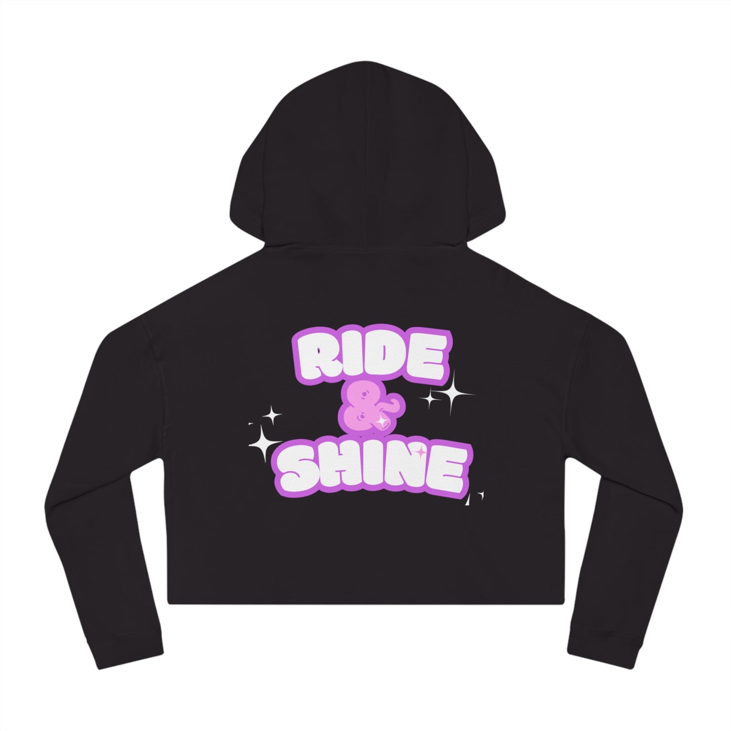 Ride and Shine Kawaii Women’s Cropped Hooded Sweatshirt