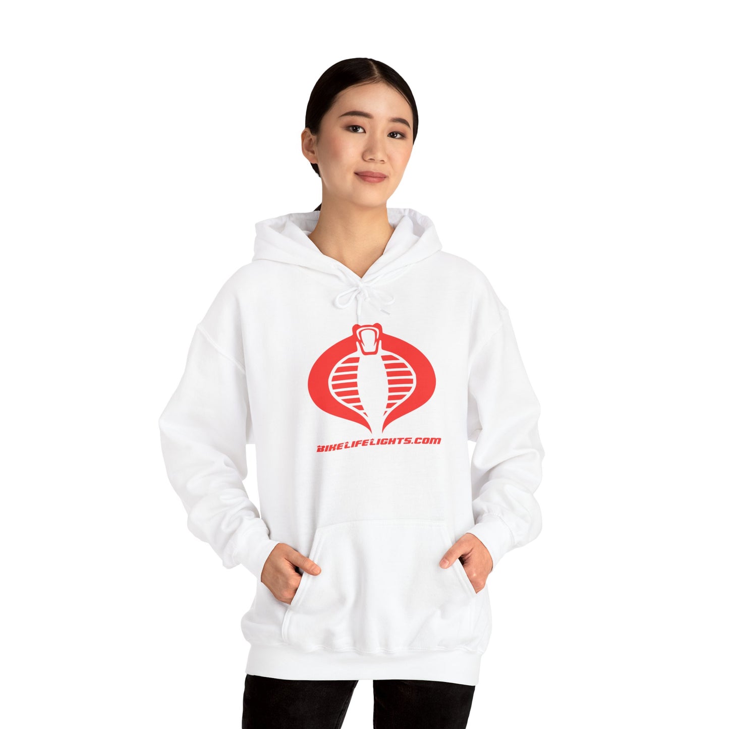 Unisex Heavy Blend™ Hooded Sweatshirt - Bike Life Lights - Cobra!