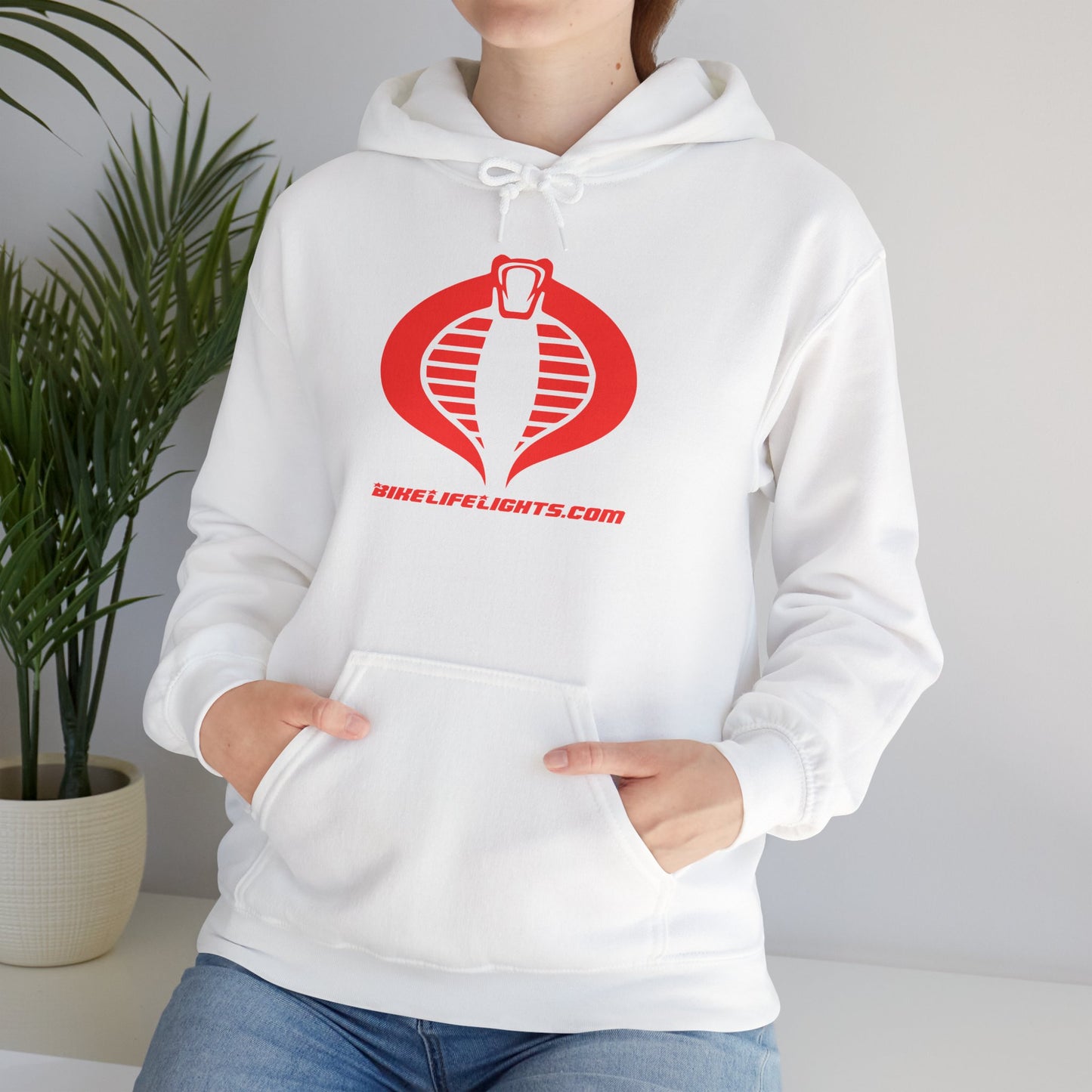 Unisex Heavy Blend™ Hooded Sweatshirt - Bike Life Lights - Cobra!