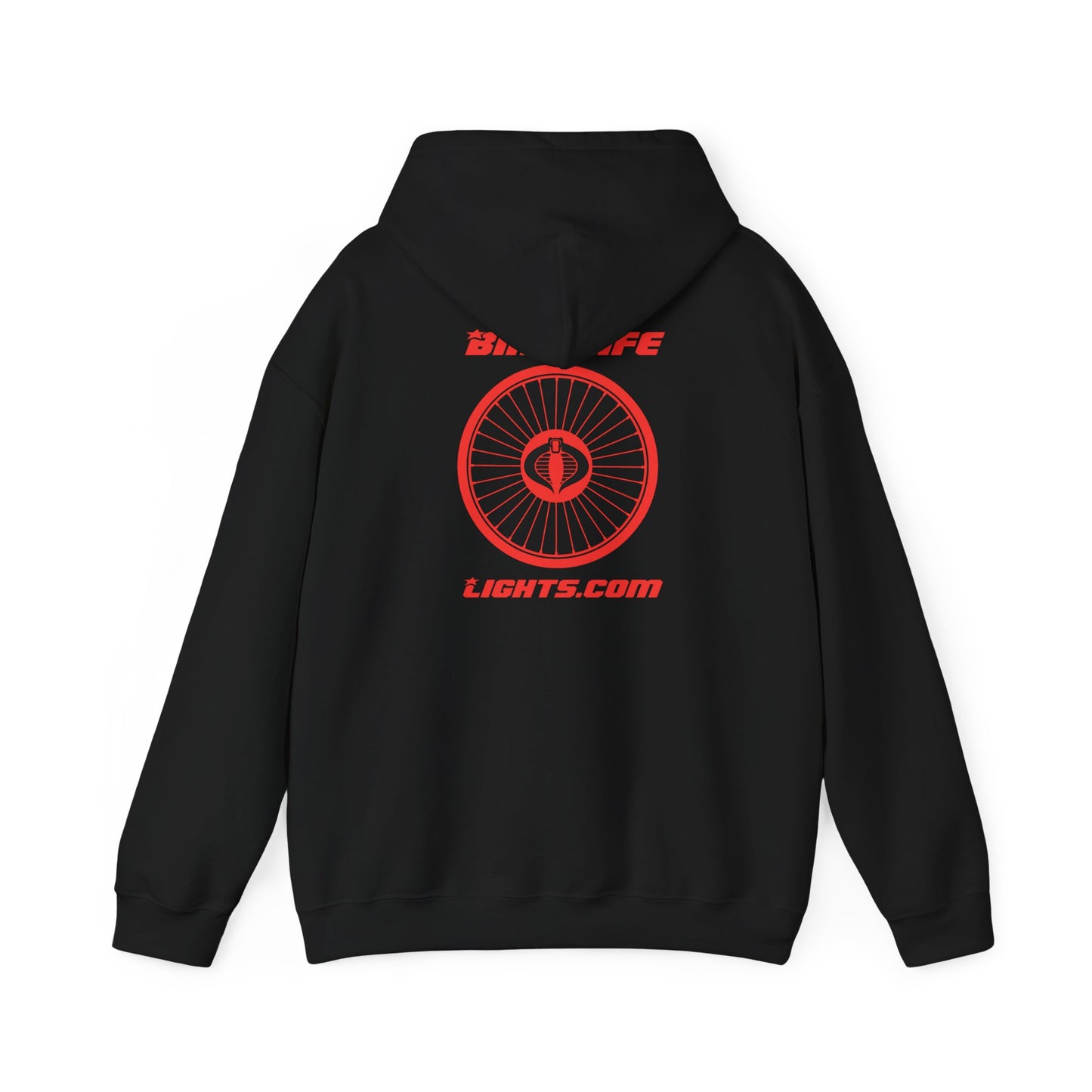 Unisex Heavy Blend™ Hooded Sweatshirt - Bike Life Lights - Cobra!