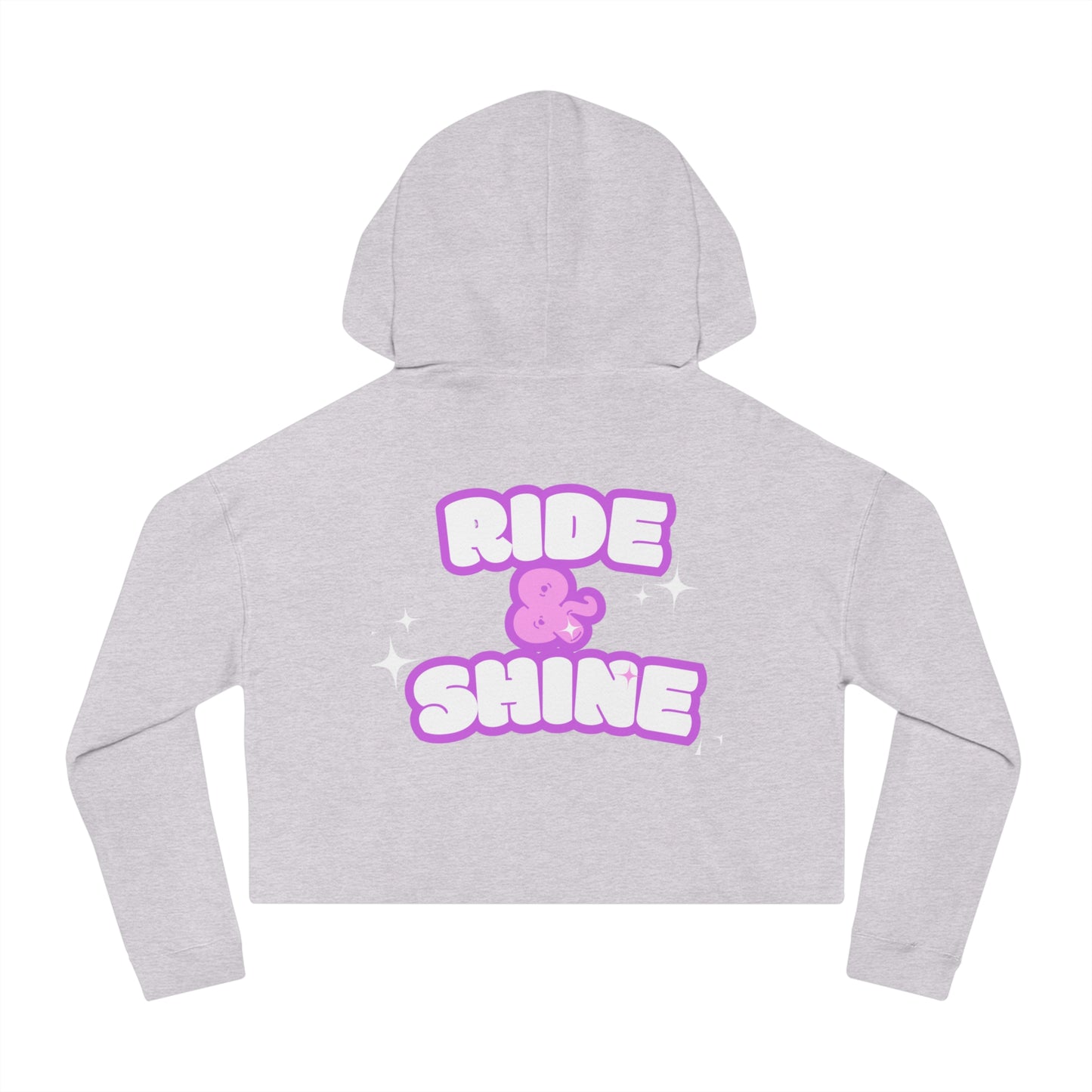 Ride and Shine Kawaii Women’s Cropped Hooded Sweatshirt