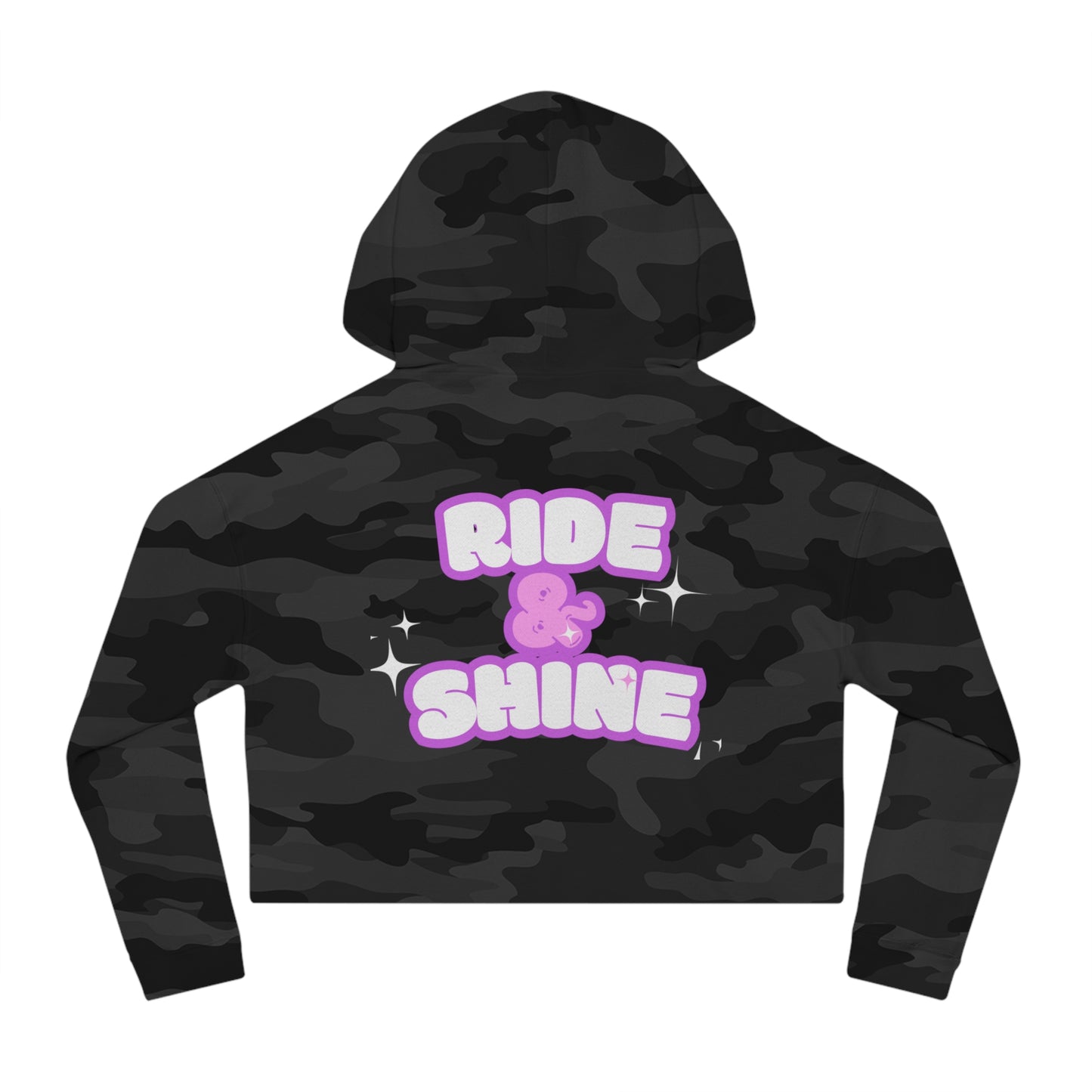 Ride and Shine Kawaii Women’s Cropped Hooded Sweatshirt