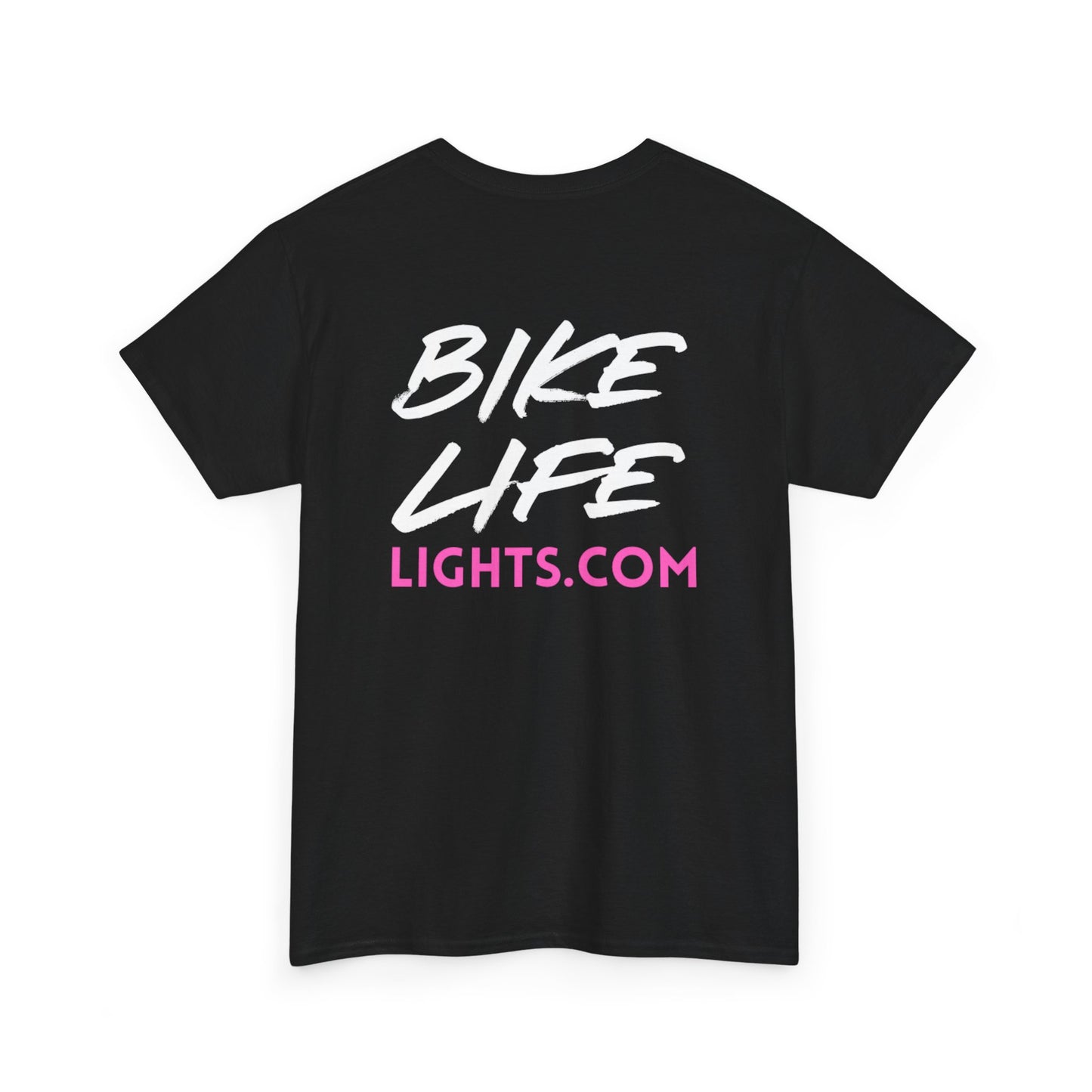 Unisex Heavy Cotton Tee - Bike Life Lights - Black