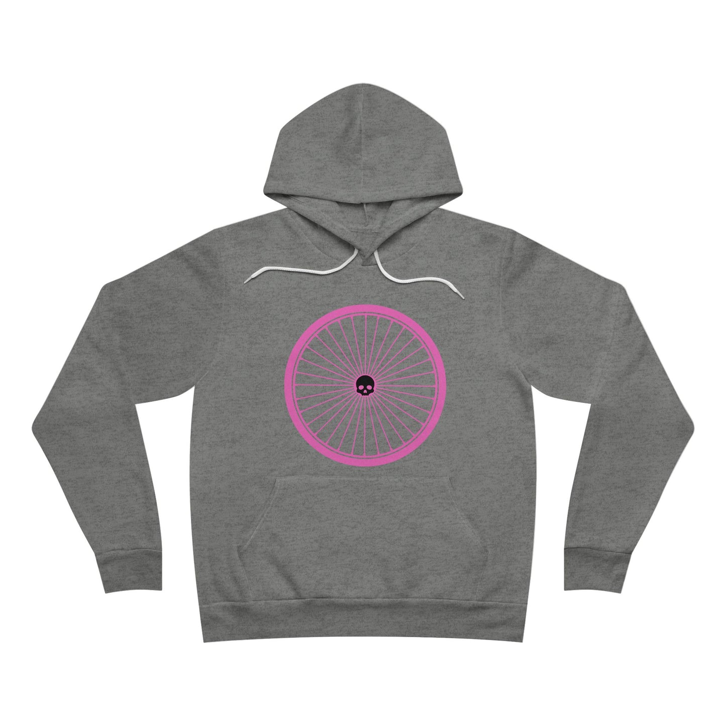 I Love Riding With Friends Skull Pink Unisex Sponge Fleece Pullover Hoodie