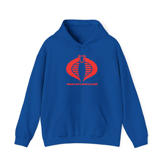 Unisex Heavy Blend™ Hooded Sweatshirt - Bike Life Lights - Cobra!