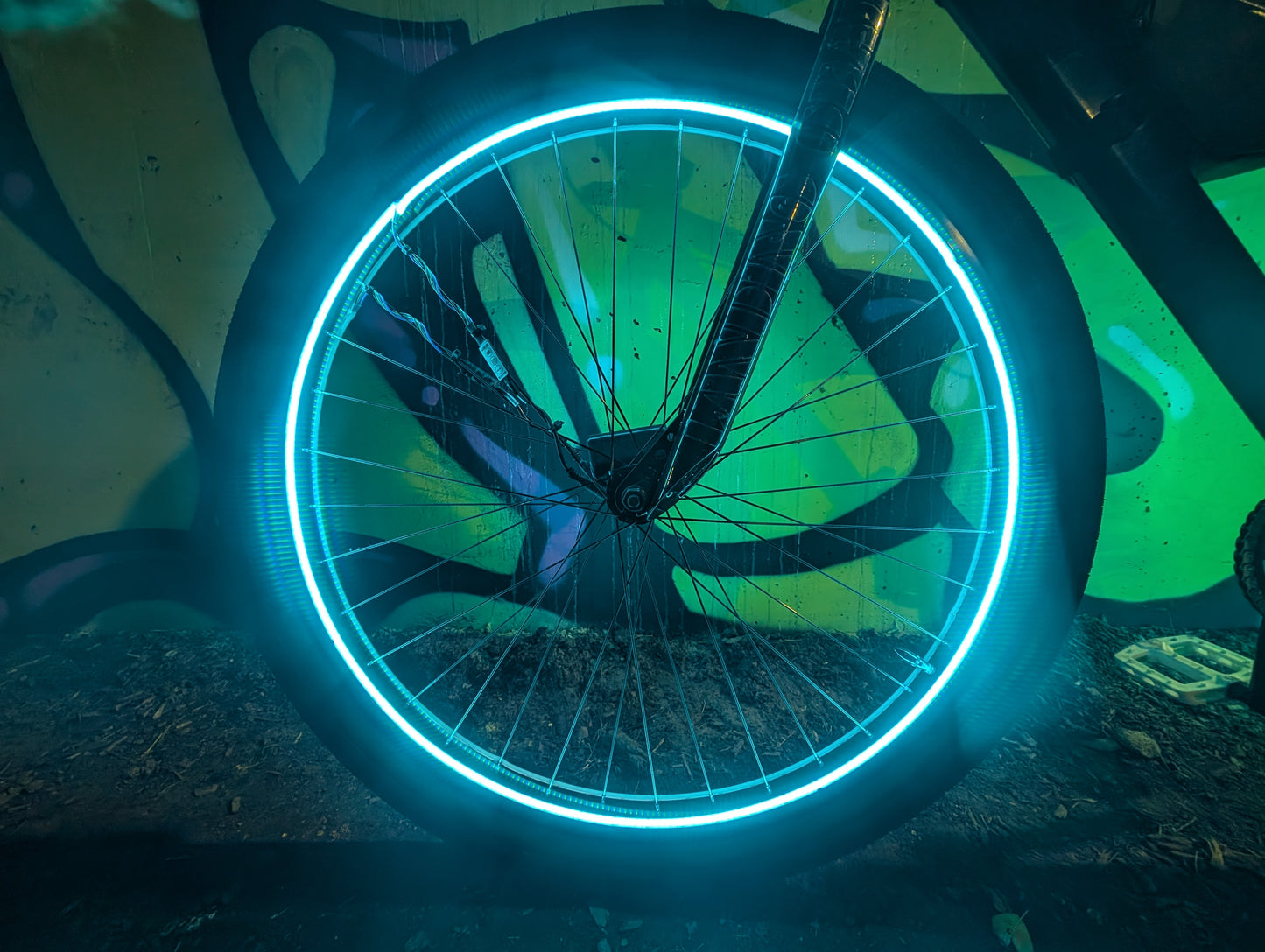 bike light teal